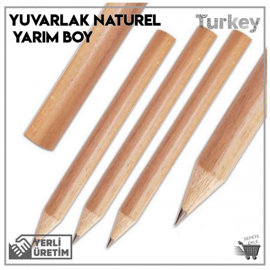 Yuvarlak Naturel Yarım Boy Hanımeli